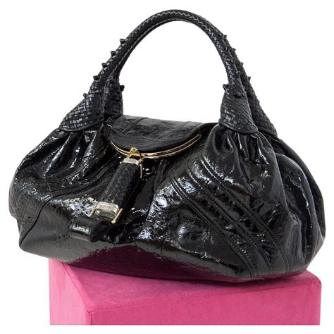 ebay fendi crocodile bag|Fendi Black Shiny Crocodile Peekaboo Bag .